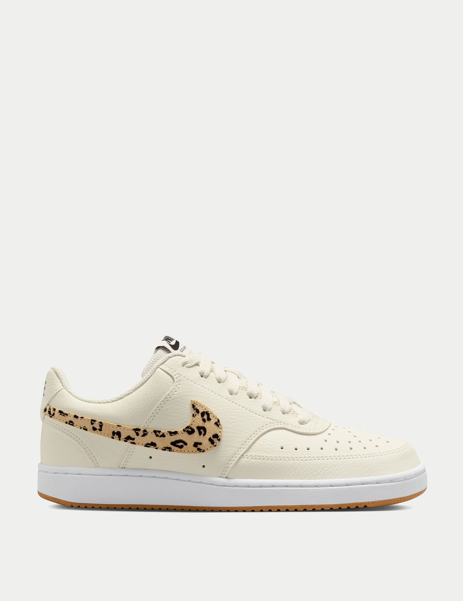 Nike Court Vision Low Sneakers for Men - Sail/Black/White/Flax Colorway | Casual Streetwear & Everyday Comfort Shoes for Walking, Work & Urban Lifestyle
