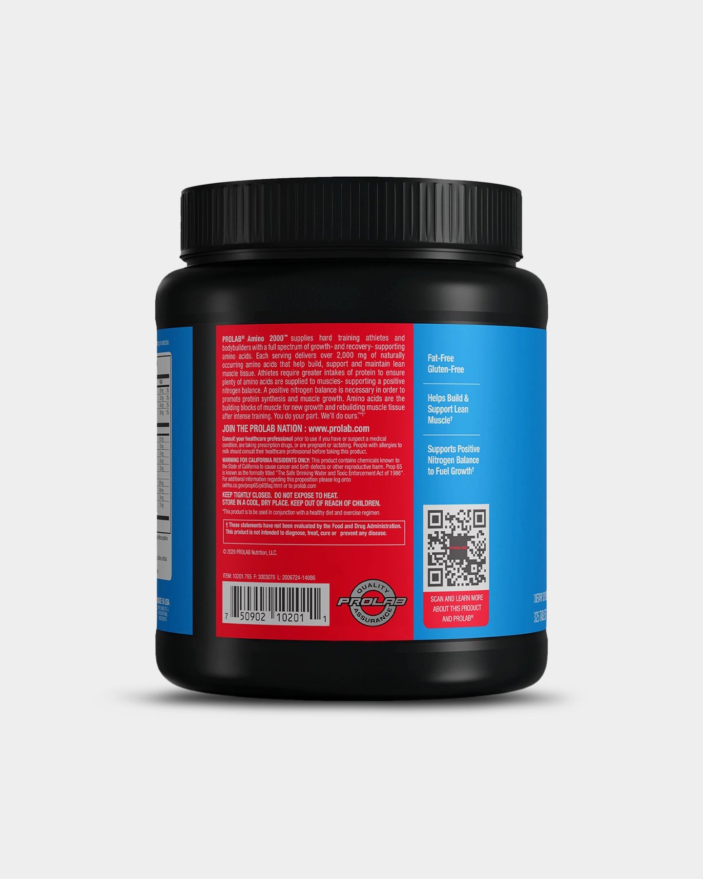 Prolab Nutrition Amino 2000 - Premium Amino Acid Supplement for Muscle Recovery & Performance - Ideal for Athletes, Bodybuilders & Fitness Enthusiasts