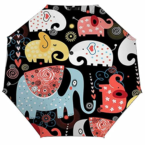 Beautiful Pattern Colorful Elephants