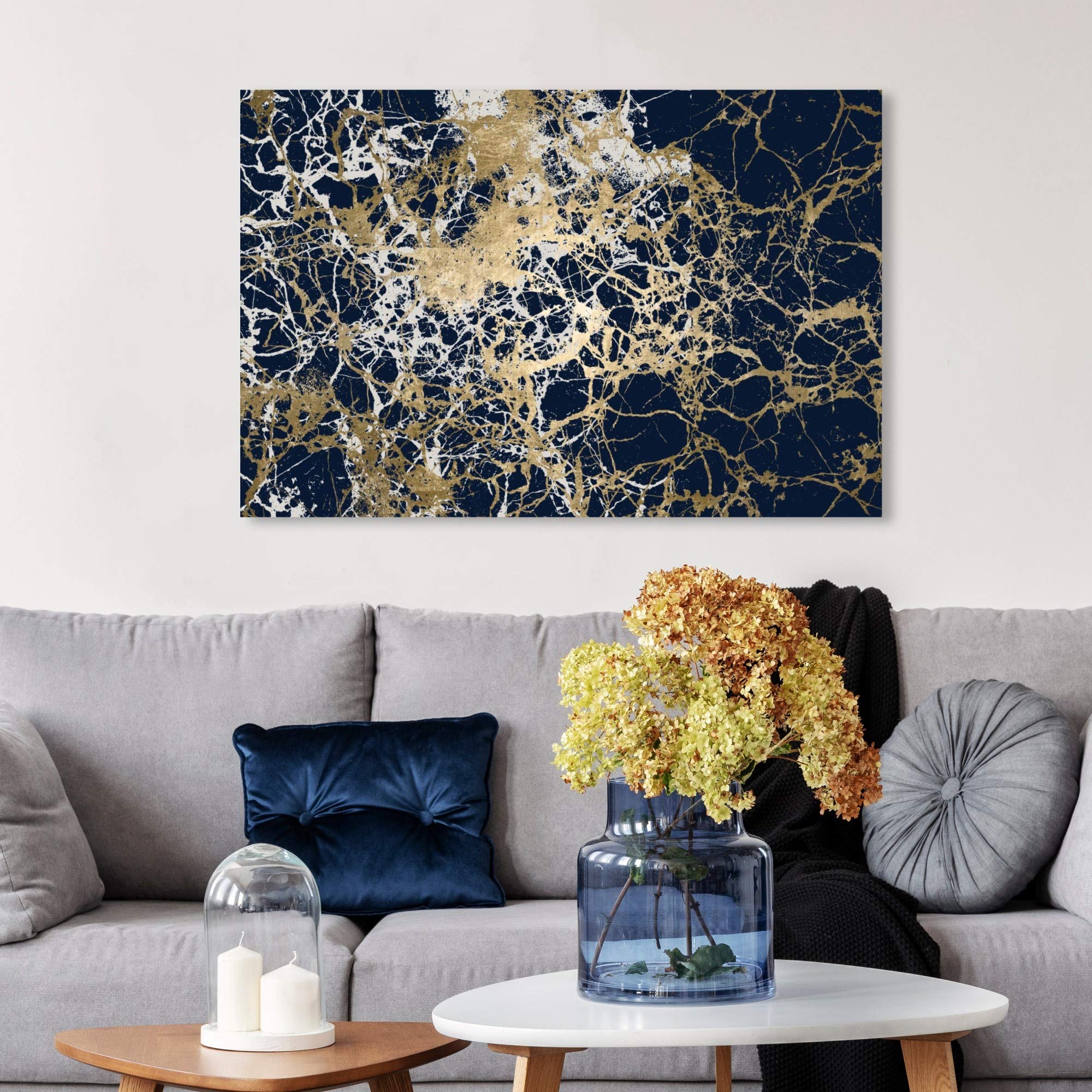 Abstract Wall Art Canvas Prints 'Calimas White' by Oliver Gal Artist Co. - 36