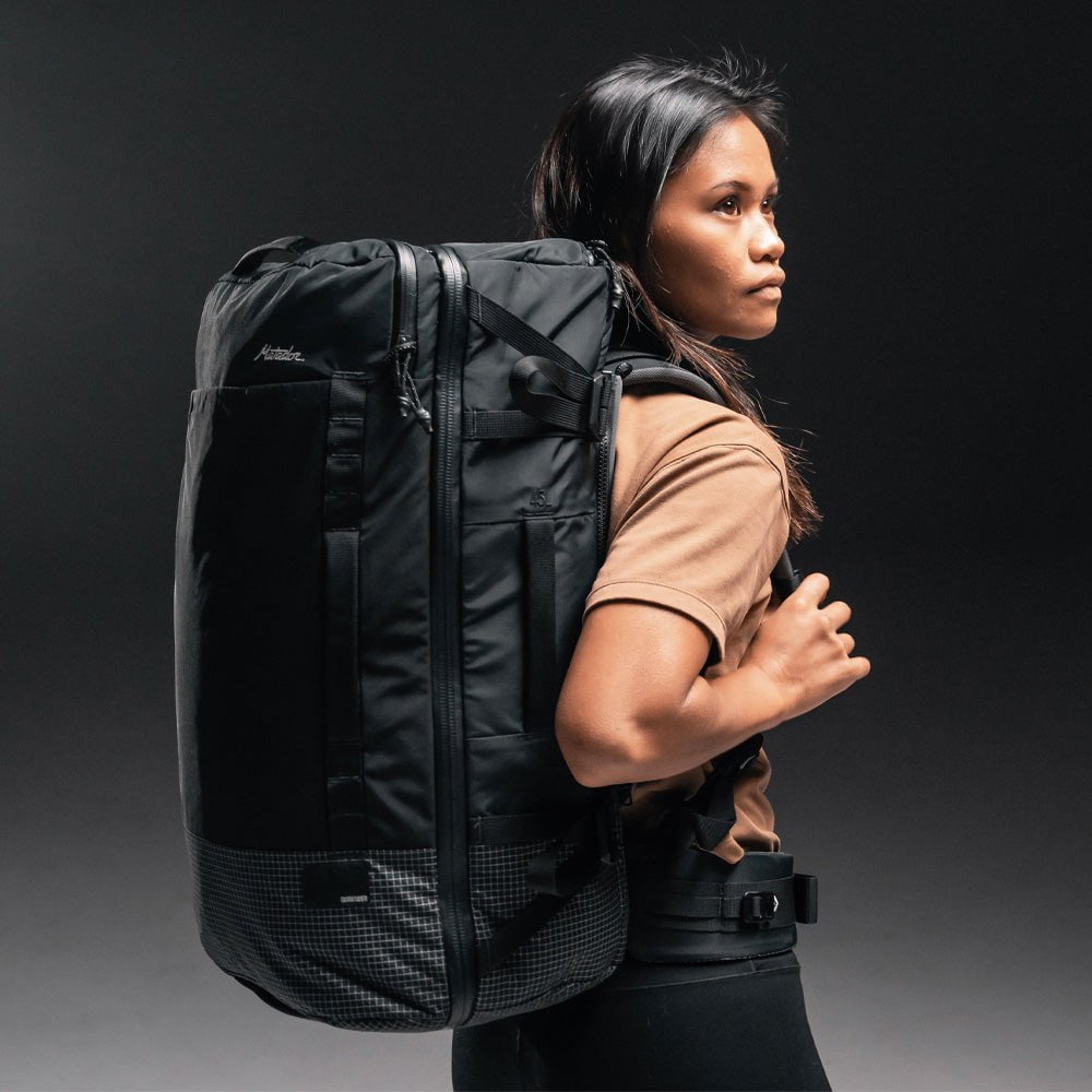 Matador Globerider45 Travel Backpack - 45L Lightweight Waterproof Hiking Backpack for Men & Women - Perfect for Camping, Backpacking & Adventure Travel