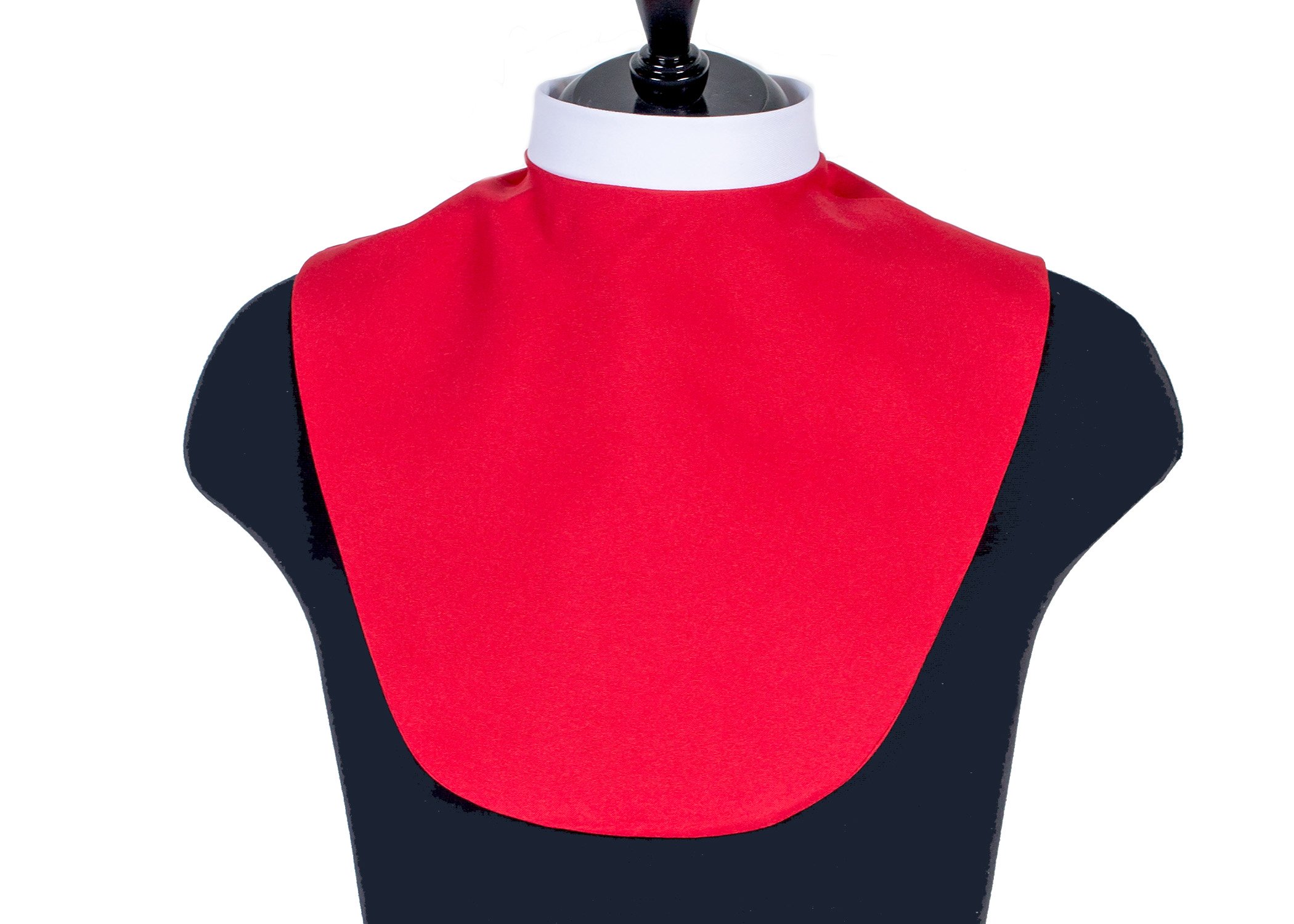 Women's Red Clerical Dickey Collar - Elegant Church & Office Wear for Professional Women