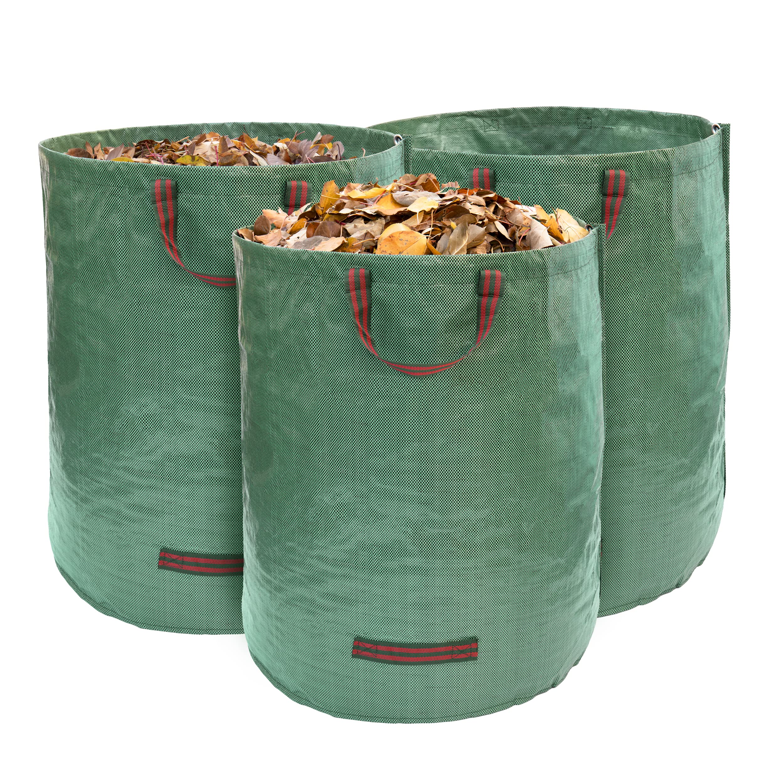 MEKKAPRO Heavy Duty 72-Gallon Lawn and Leaf Bags - 3-Pack with Reinforced Handles | Reusable Yard Waste Bags for Garden Debris, Leaves, and Yard Cleanup | Perfect for Fall Cleanup, Landscaping, and Composting