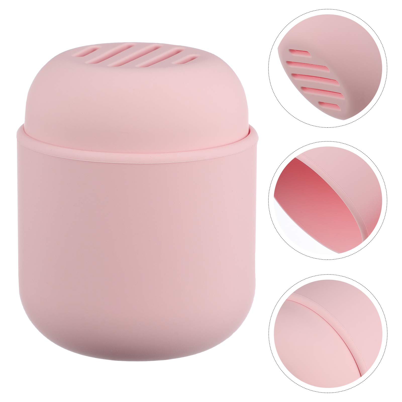 Makeup Sponge Holder & Drying Rack - Powder Puff Storage Box, Cosmetic Sponge Container Case, Beauty Blender Stand for Esponjas Para Maquillaje - Perfect for Vanity Organizer, Makeup Brush Drying & Travel Storage (White)