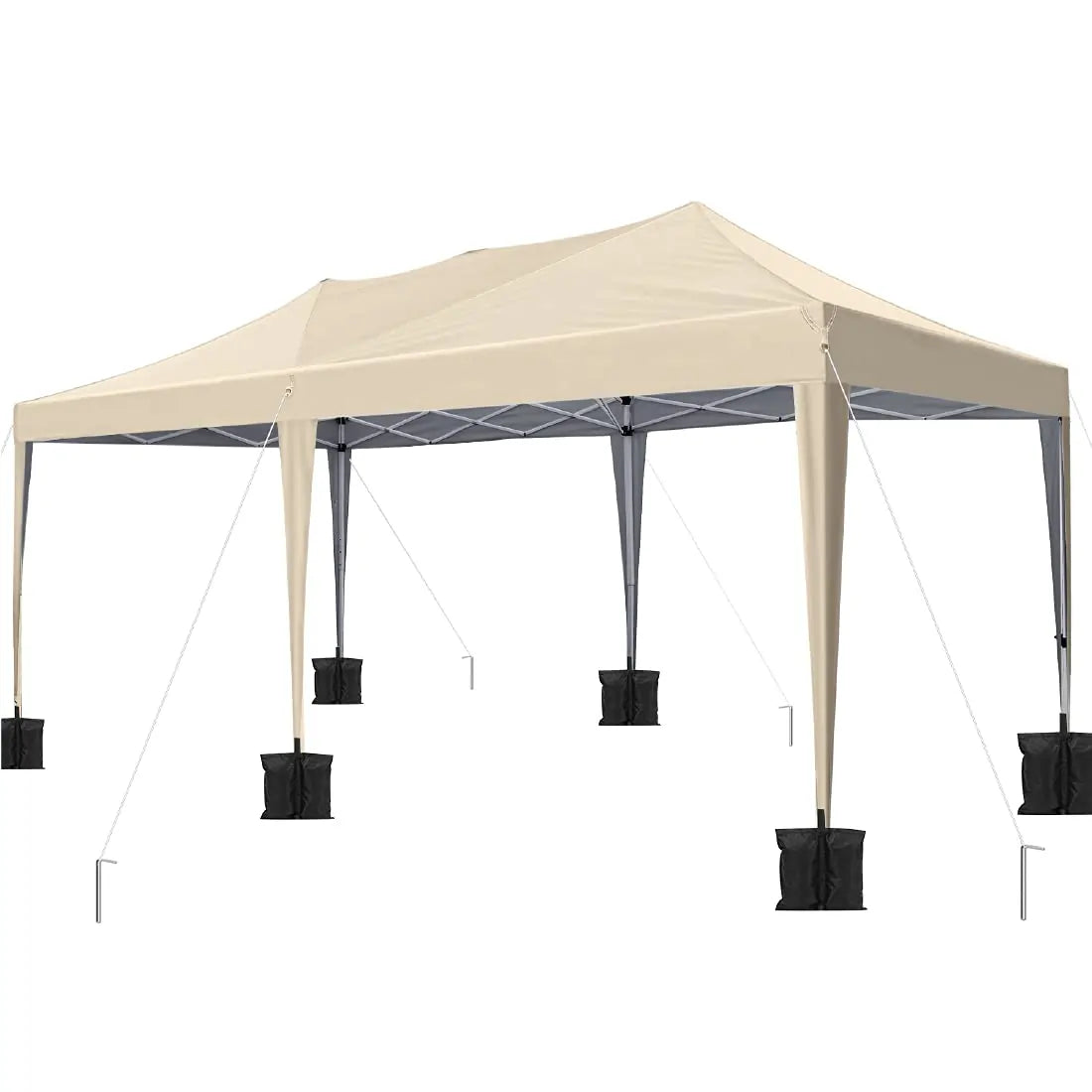 10'x20' EZ Pop Up Canopy Tent - Instant Shelter for Outdoor Events, Parties, Camping & Beach - Waterproof & UV Protection