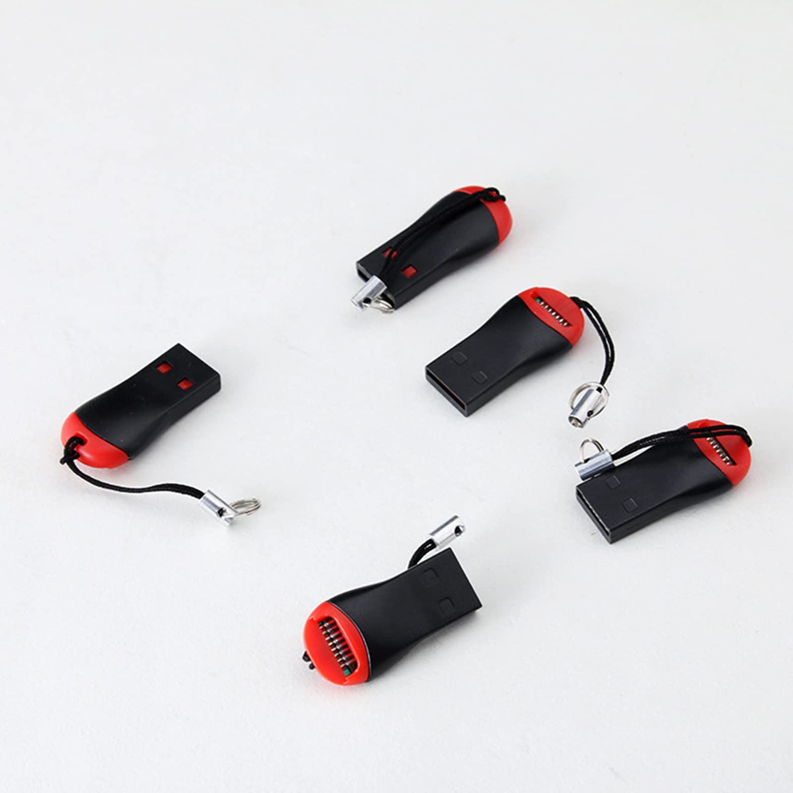 JSZDFSV USB 2.0 Multi-Card Reader - High Speed Memory Card Adapter for Laptop, PC, Mac - Transfer Photos, Videos & Files from SD, Micro SD, CF Cards (Perfect for Photographers, Students & Office Work)