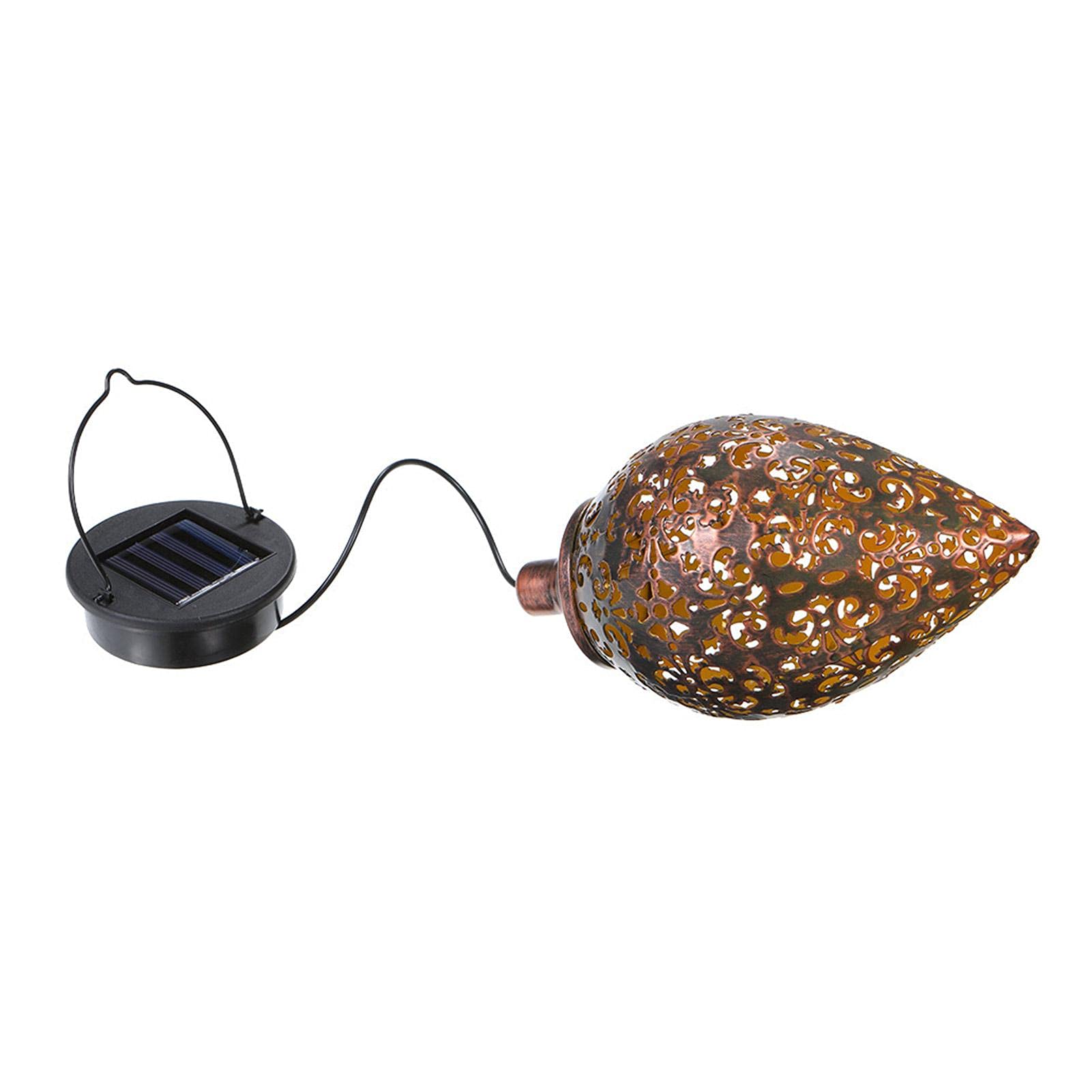 Solar Powered Outdoor Hanging Lantern - Waterproof Metal Garden Light for Patio, Yard, Lawn & Courtyard Decor | Perfect for Evening BBQs, Romantic Dinners & Pathway Lighting