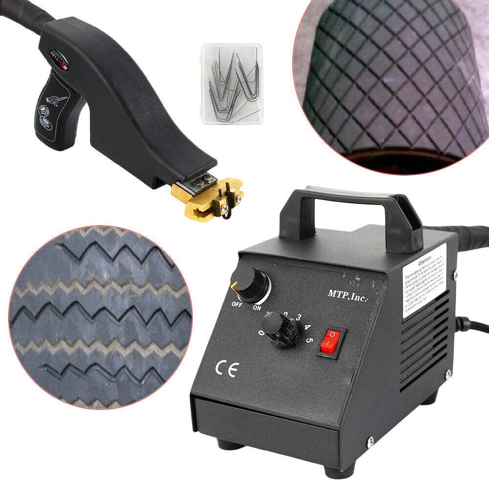 Heavy Duty 350W Electric Tire Grooving Machine - Manual Car & Truck Tire Groover with Heating Function, U-Type & V-Type Cutter, Includes 20 Blades - Perfect for Off-Road Vehicles, Racing Tires & Winter Tire Maintenance