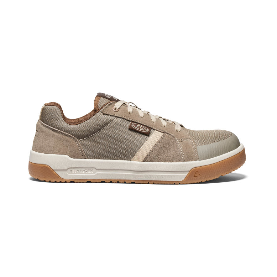 Kenton Men's Carbon Toe Work Shoes - Brindle/Gum Color - Durable Safety Footwear for Construction & Industrial Work