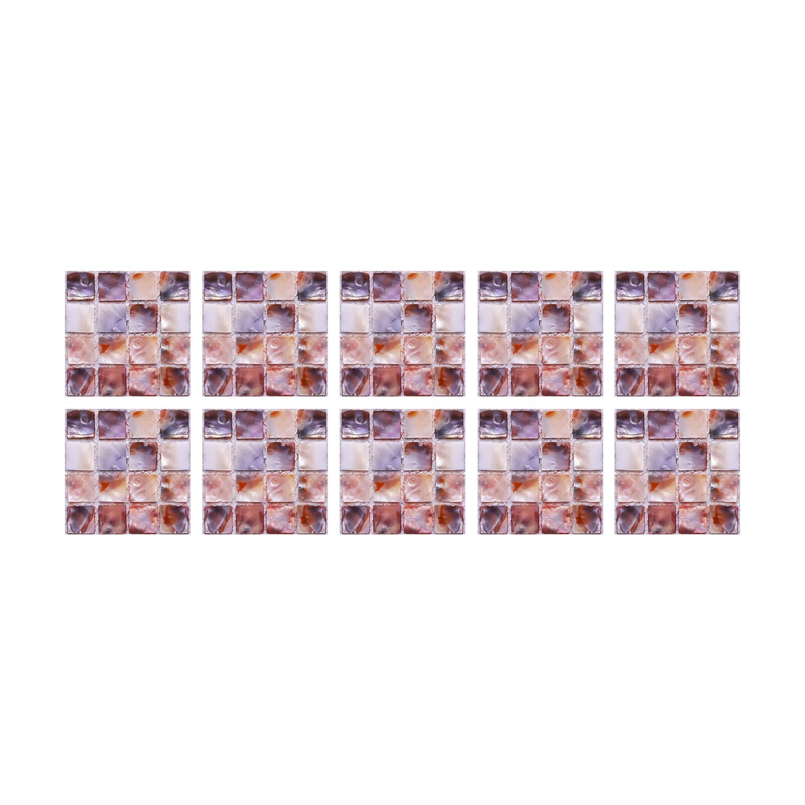 Self-Adhesive Waterproof Crystal Wall Stickers - 10PCS Peel & Stick Tile Decals for Kitchen, Bathroom, Living Room - Durable Home Decor Wallpaper for Easy DIY Renovation (Size C, One Size) - Perfect for Updating Backsplash, Accent Walls & Rental Apartment Makeovers