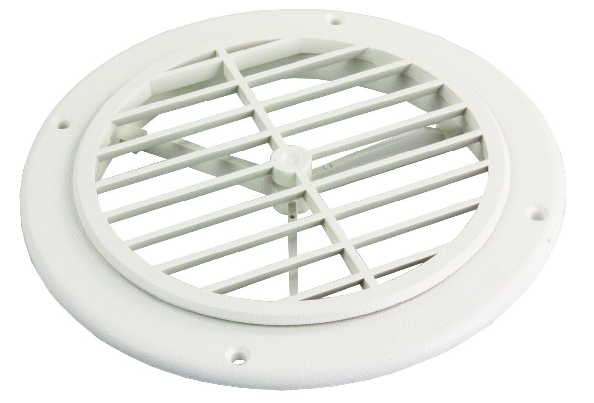 JR Products GRILL2-A Polar White Ceiling Grill - Premium HVAC Vent Cover for Home & Office - Perfect for Kitchen, Bathroom, and Commercial Spaces