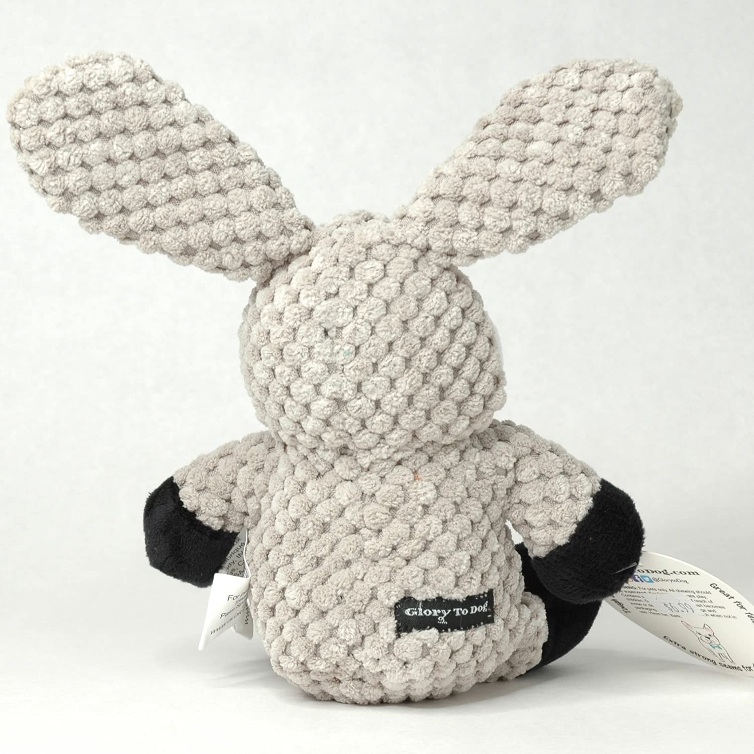 Soft Barnyard Rabbit Plush Dog Toy for Small Dogs - Cute & Durable Chew Toy for Puppies, Teething, and Playtime