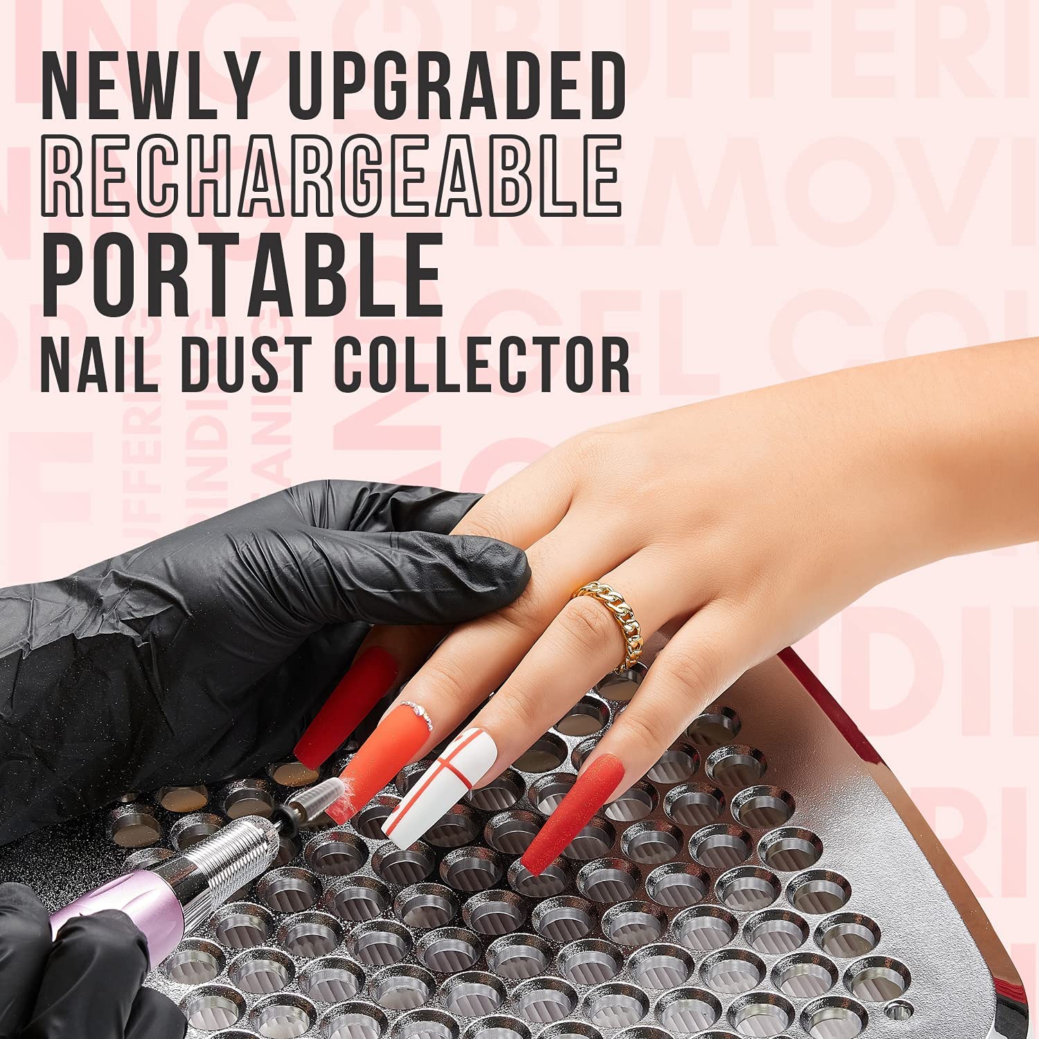 Makartt 50ML Poly Nail Gel Kit with Rechargeable Dust Collector - Light Pink Builder Gel for Nail Extensions & Manicures | Professional Salon & DIY Home Nail Art Gift Set