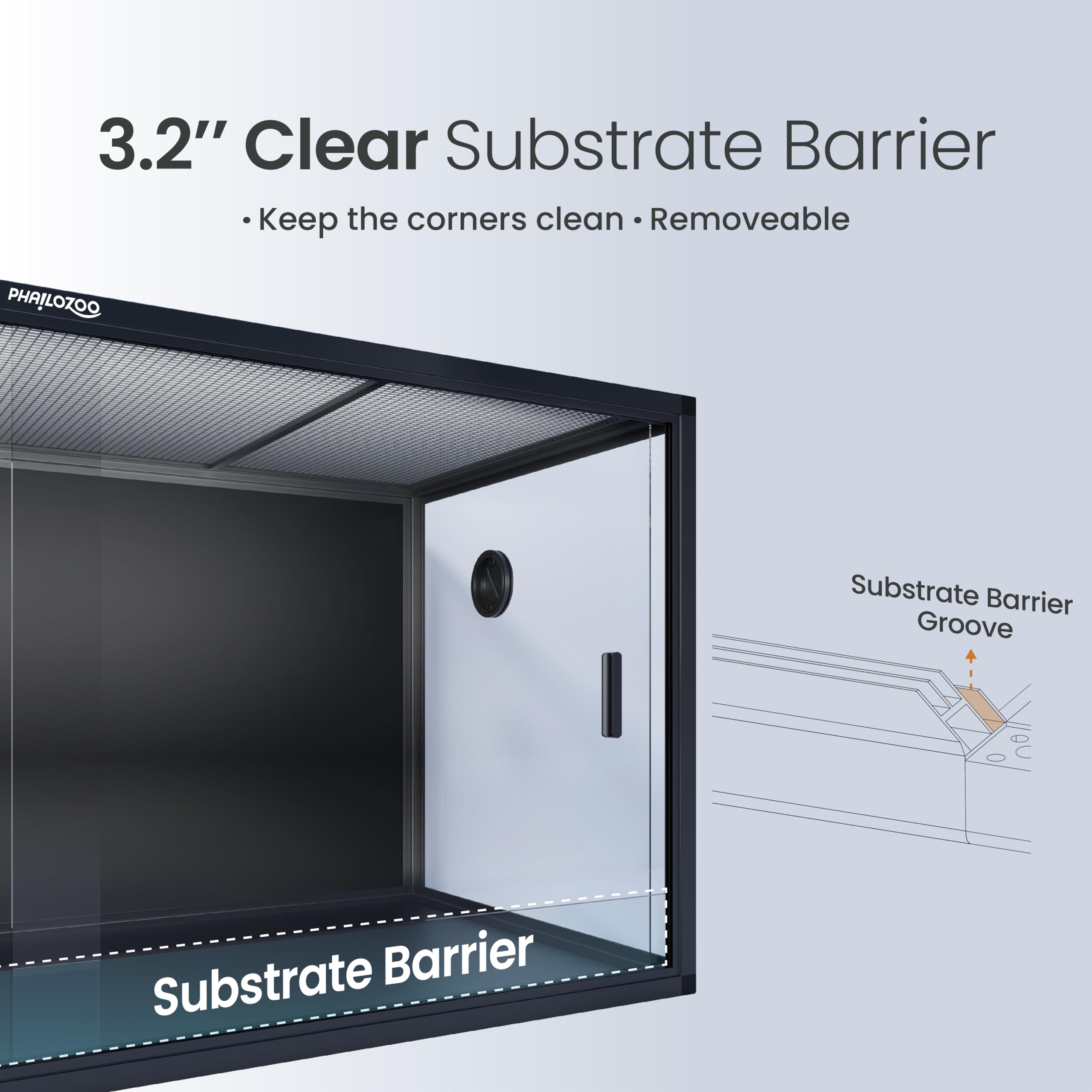 120 Gallon Reptile Terrarium Tank - 48x24x24 Inch Large Reptile Enclosure with Sliding Door & Top Screen Ventilation - Front Opening Glass Habitat for Lizards, Snakes, Geckos - Perfect for Home, Office or Classroom Reptile Display
