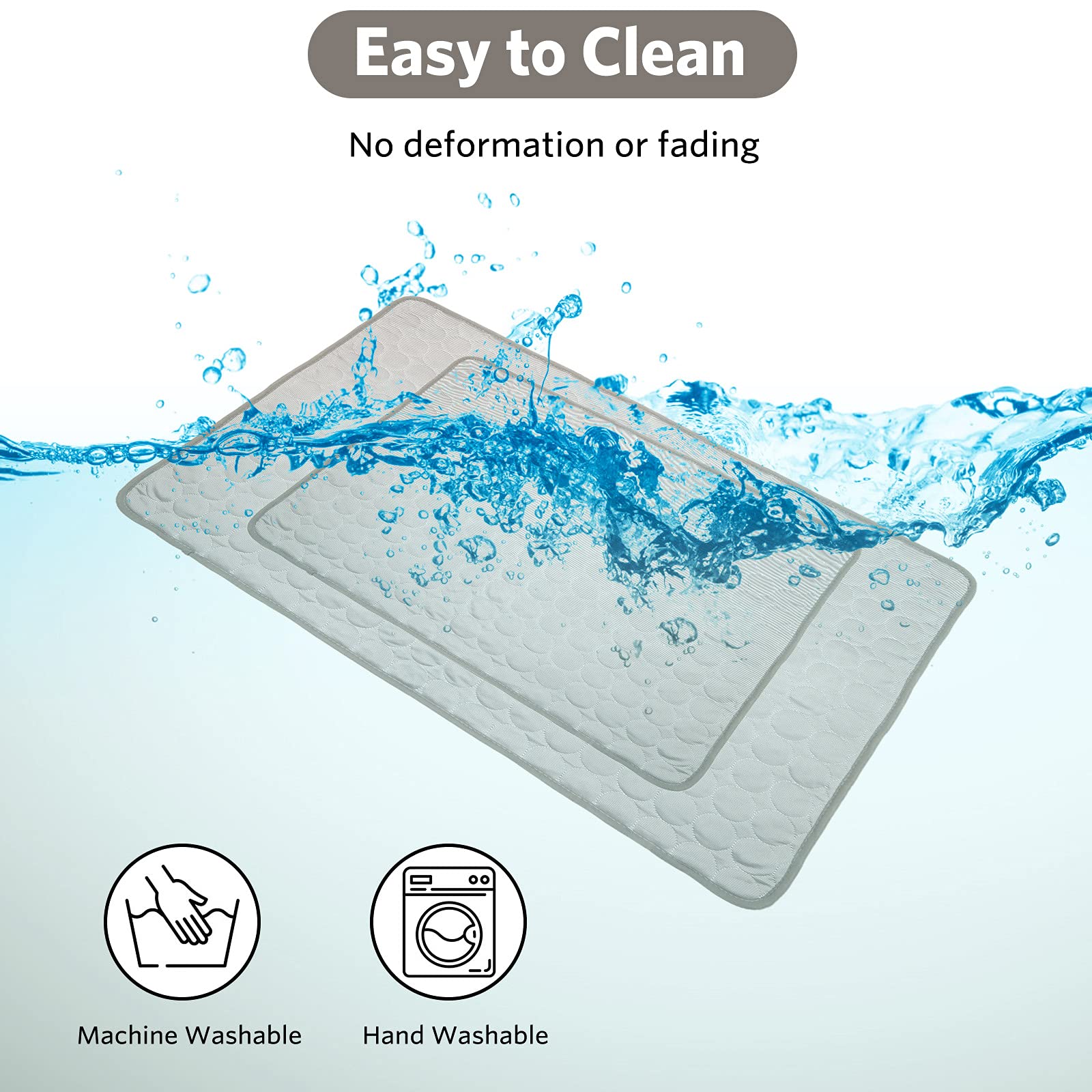 SHEJIZE Cooling Mat for Dogs - Portable & Washable Pet Cooling Pad, Foldable for Travel, Keeps Pets Cool in Summer Heat - Perfect for Outdoor Adventures, Car Rides & Hot Weather Relief