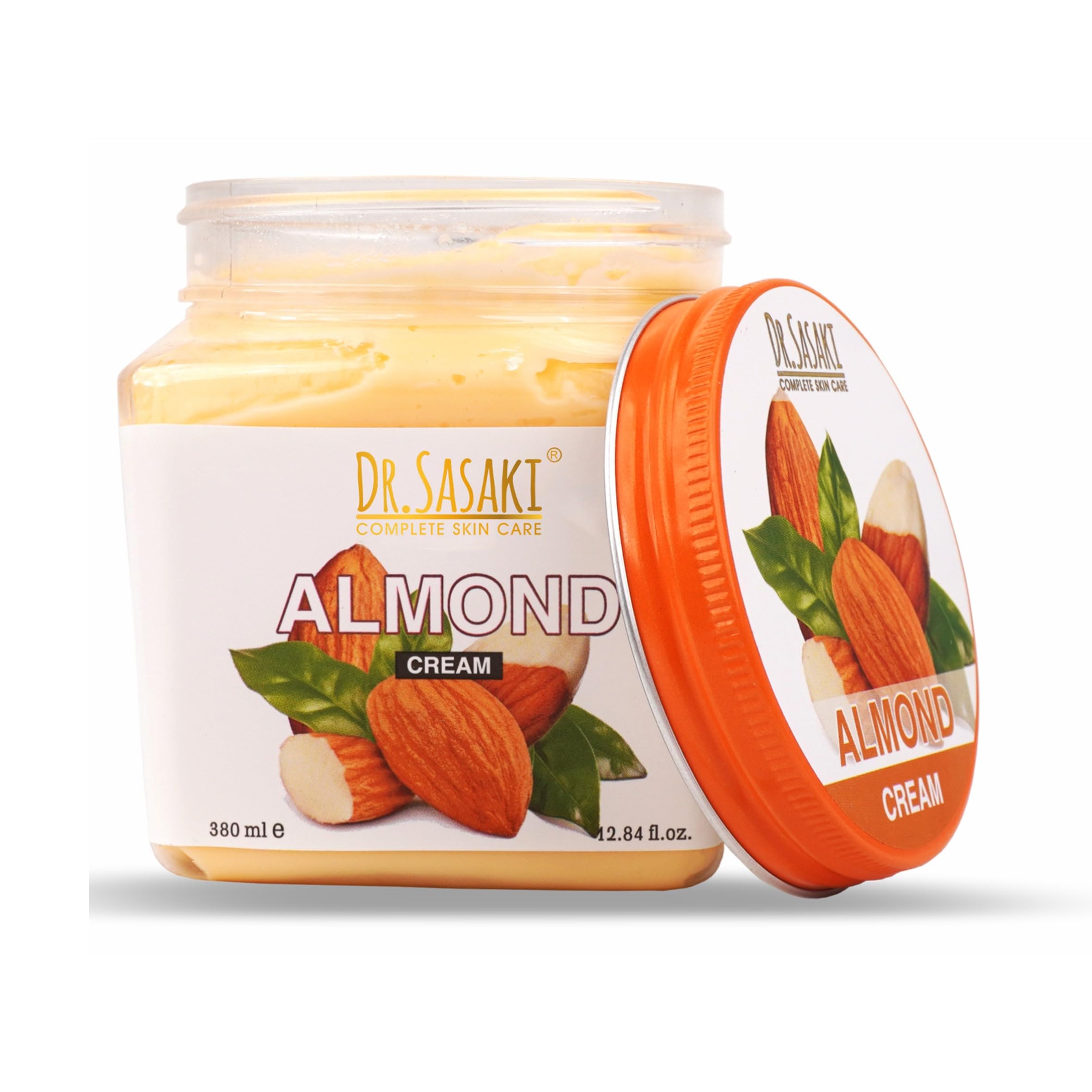Dr. Sasaki Complete Skin Care Almond Face & Body Kit - 4 Pack (380ml Each) for Hydration, Brightening & Anti-Aging | Perfect for Daily Skincare Routine & Spa Treatments