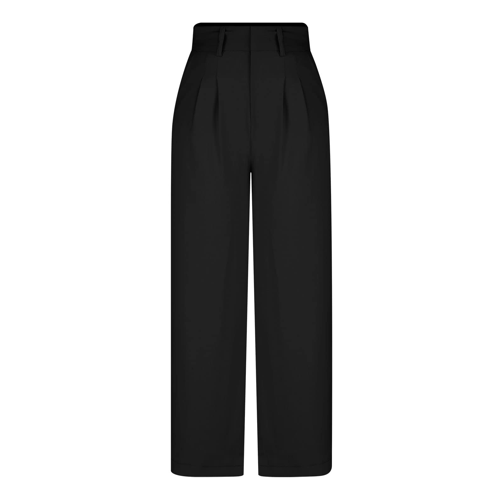 Qeaghou Women's High Waisted Wide Leg Palazzo Pants - 2024 Trendy Business Casual Dress Pants for Work & Office | Tailored Slacks for Professional Women