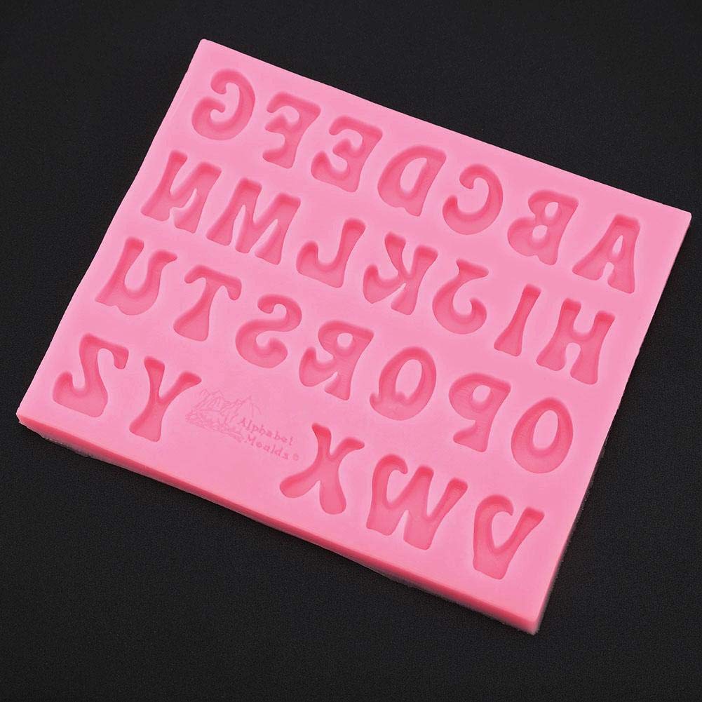 Premium Silicone Letter Molds for Candy, Cake, Fondant & Chocolate Decorating - DIY Baking Tools for Birthdays, Weddings & Party Desserts