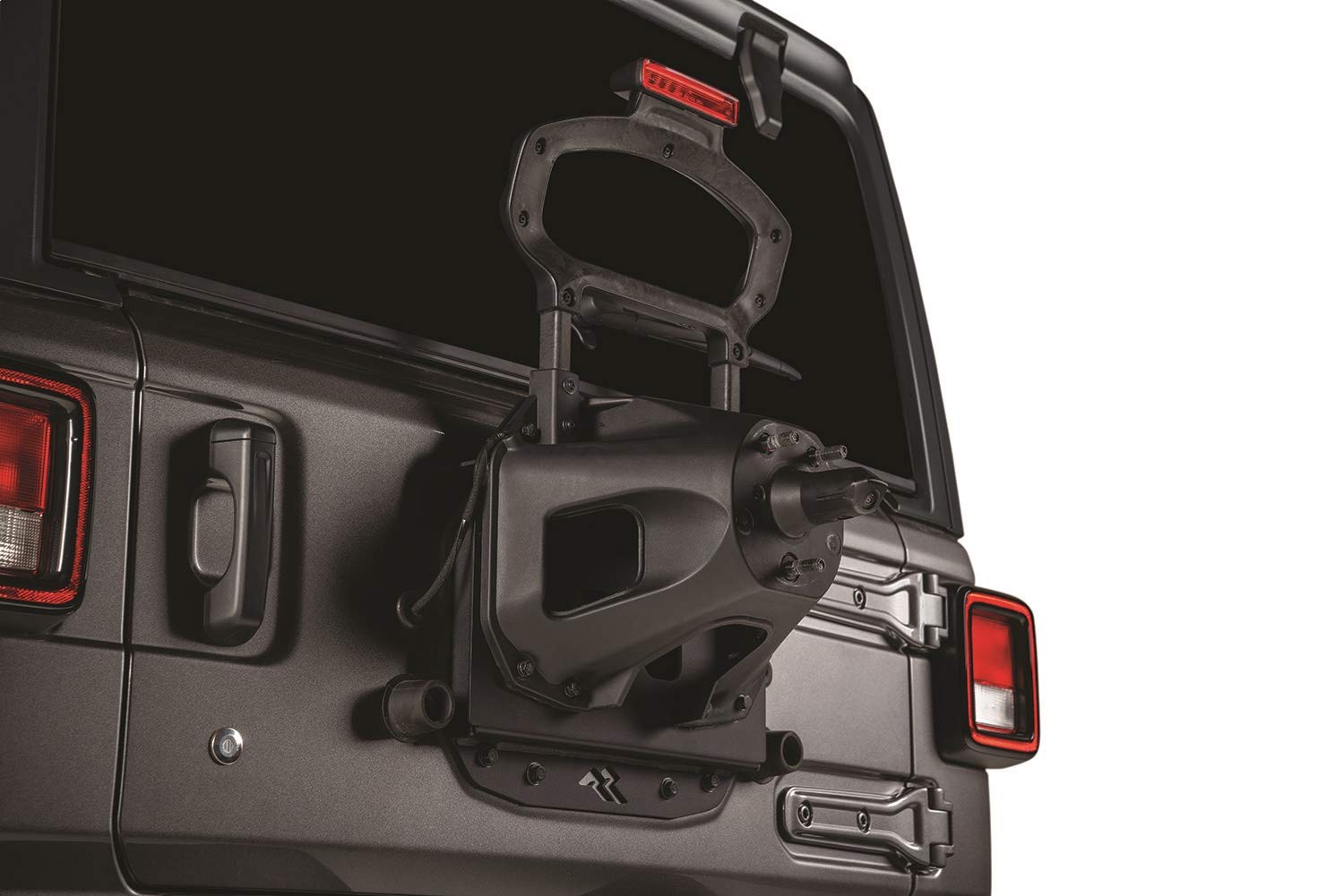Rugged Ridge 11585.26 Heavy Duty Spare Tire Relocation Bracket Kit for 2018-2023 Jeep Wrangler JL - Off-Road Accessory for Enhanced Rear Visibility & Tire Security