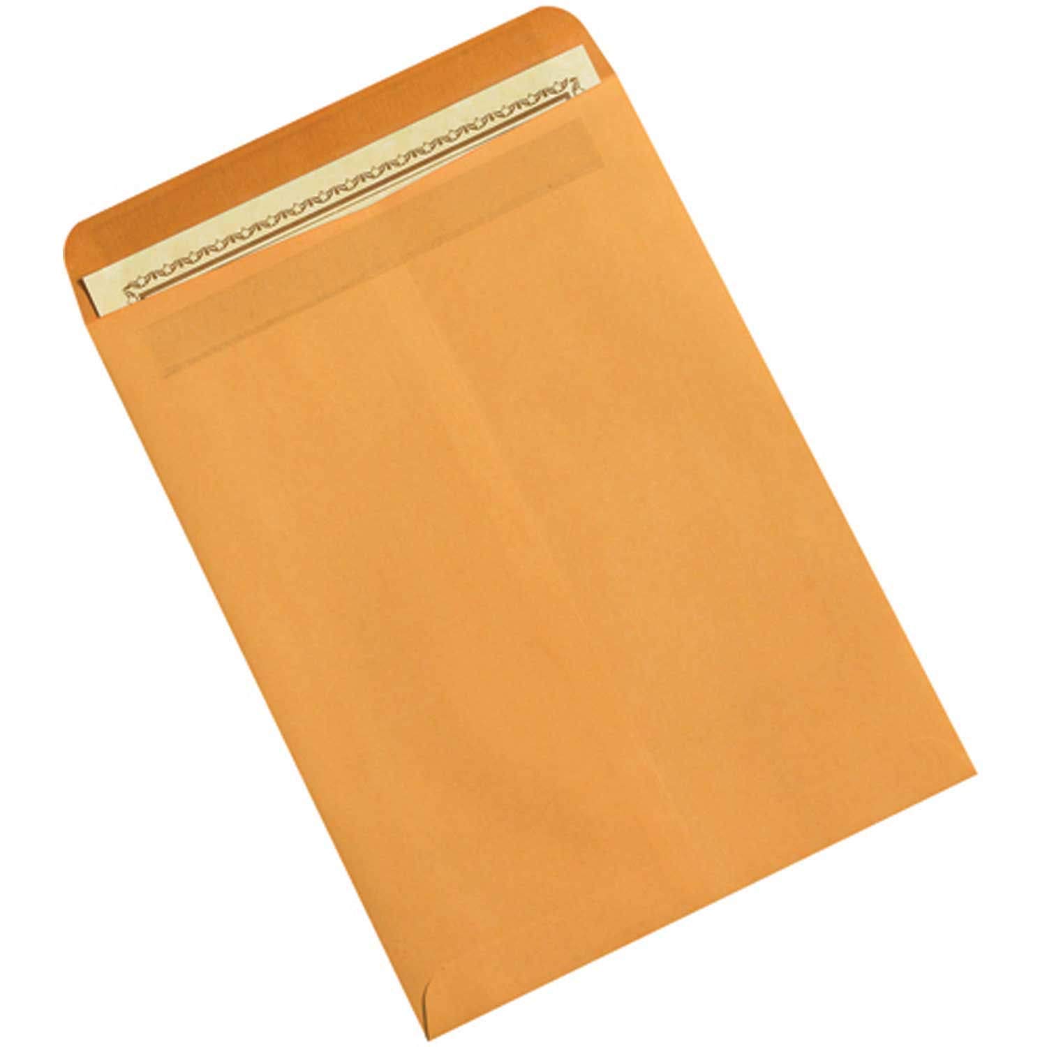 EN1042 Kraft Envelopes 9x12 Inches - Eco-Friendly Mailing & Shipping Envelopes for Documents, Letters, Business Correspondence & Office Use
