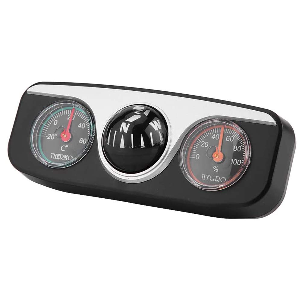 3-in-1 Car Multi-Function Thermometer & Hygrometer - Digital Temperature Humidity Monitor for Vehicle Interior - Perfect for Road Trips, Camping & Winter Driving