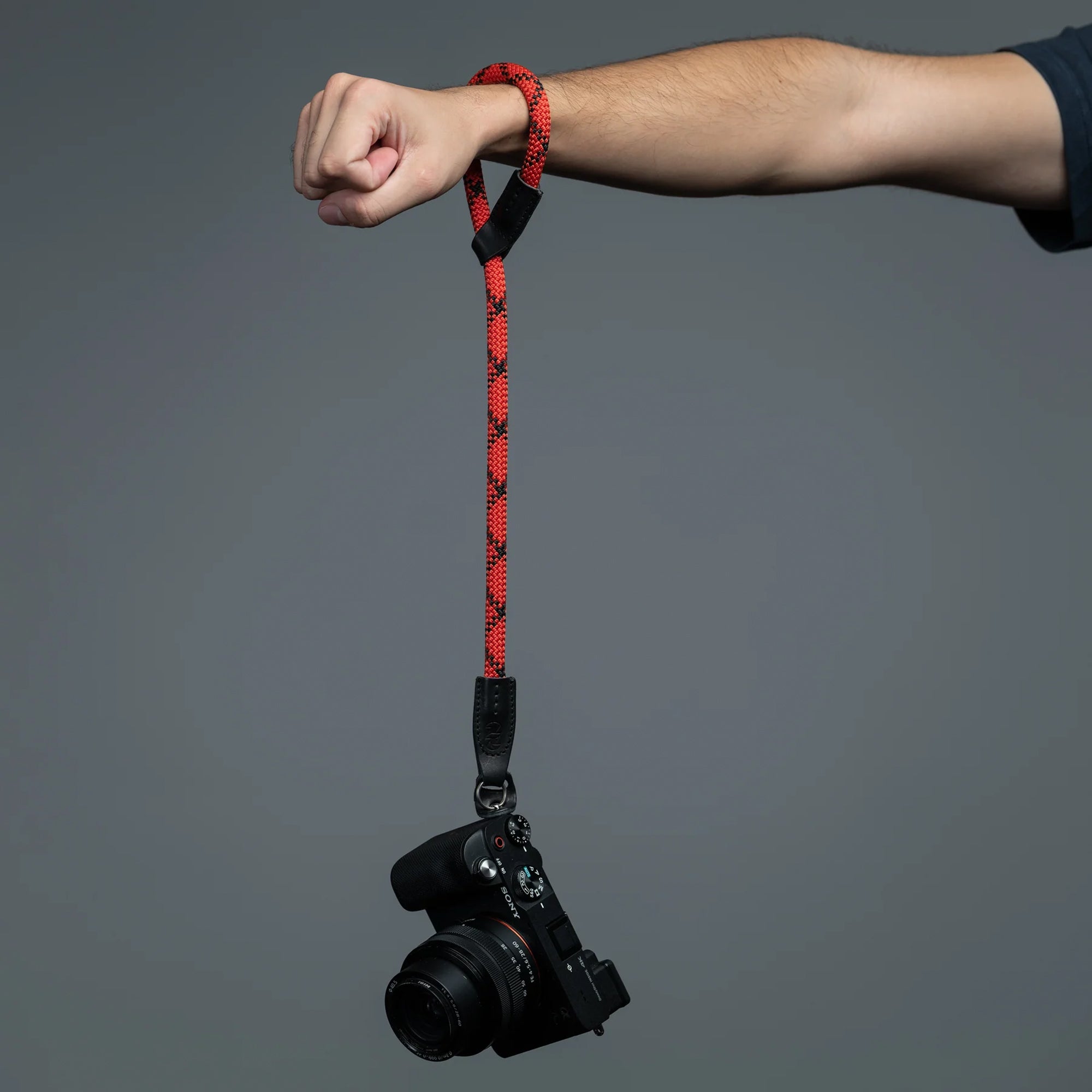 Cooph Rope Hand Strap - Durable & Adjustable Duotone Red Wrist Strap for Camera, DSLR, Mirrorless - Perfect for Travel, Hiking & Outdoor Photography