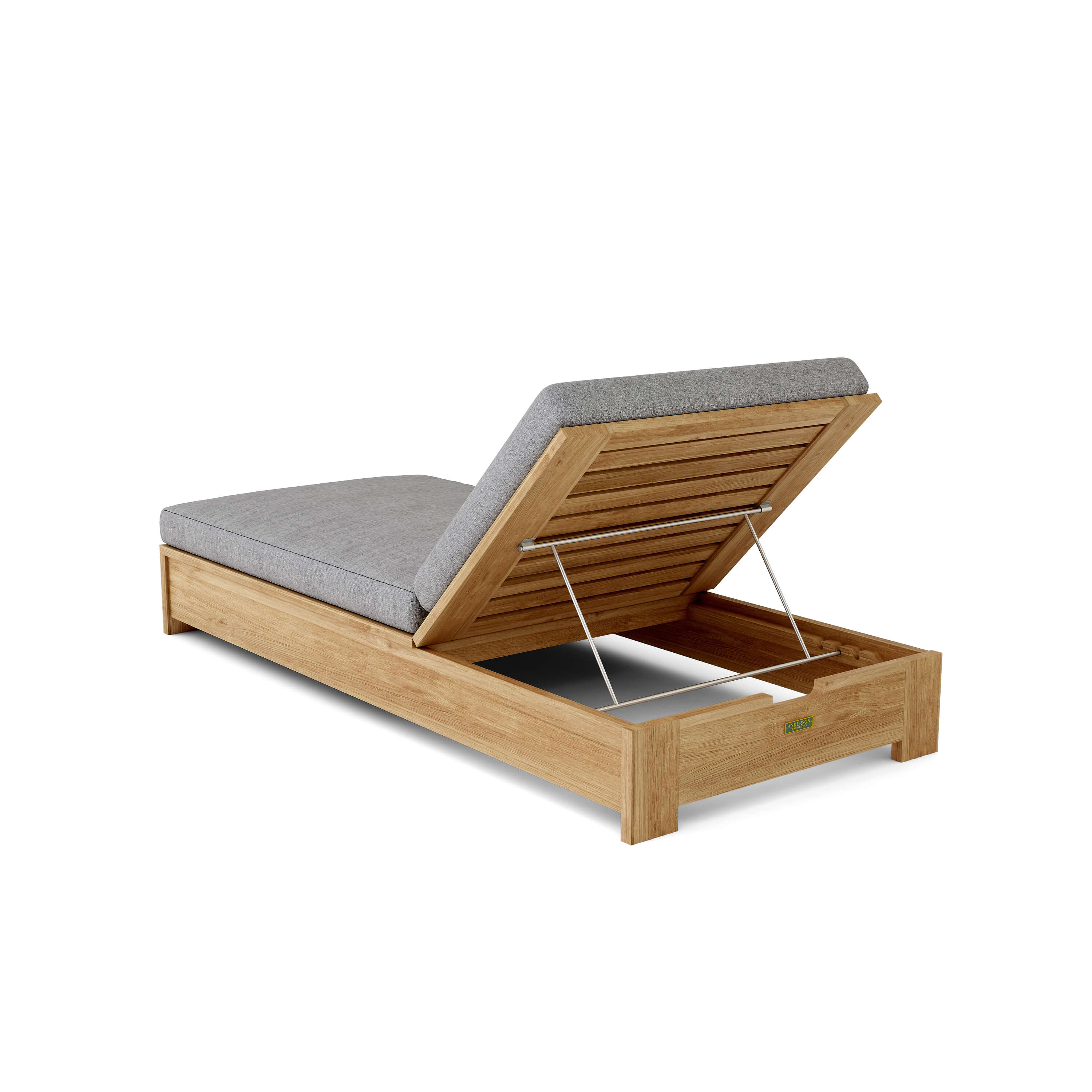 Premium Teak Wood Sun Lounger - Outdoor Patio Poolside Chaise Lounge for Backyard, Beach & Garden Relaxation | Weather-Resistant & Comfortable