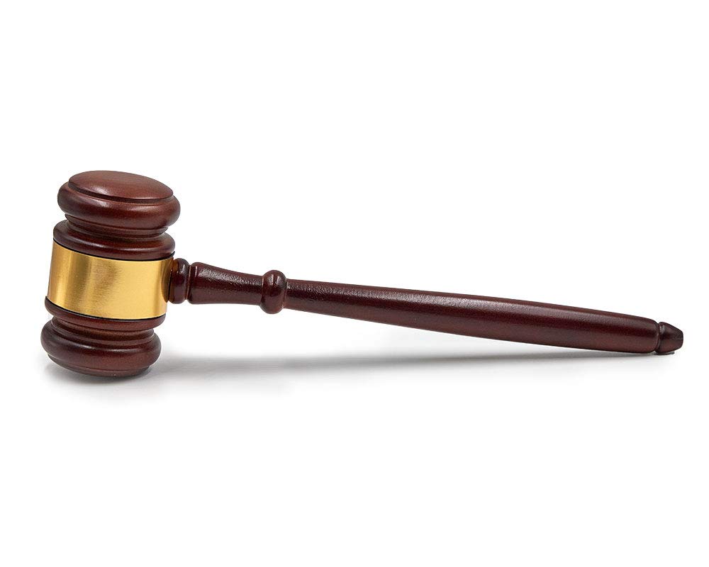 Premium Wooden Gavel with Engraved Handle - Judge's Mallet for Courtroom, Auction, or Ceremonial Use - Includes Elegant Gift Box - Perfect for Lawyers, Judges, and Collectors