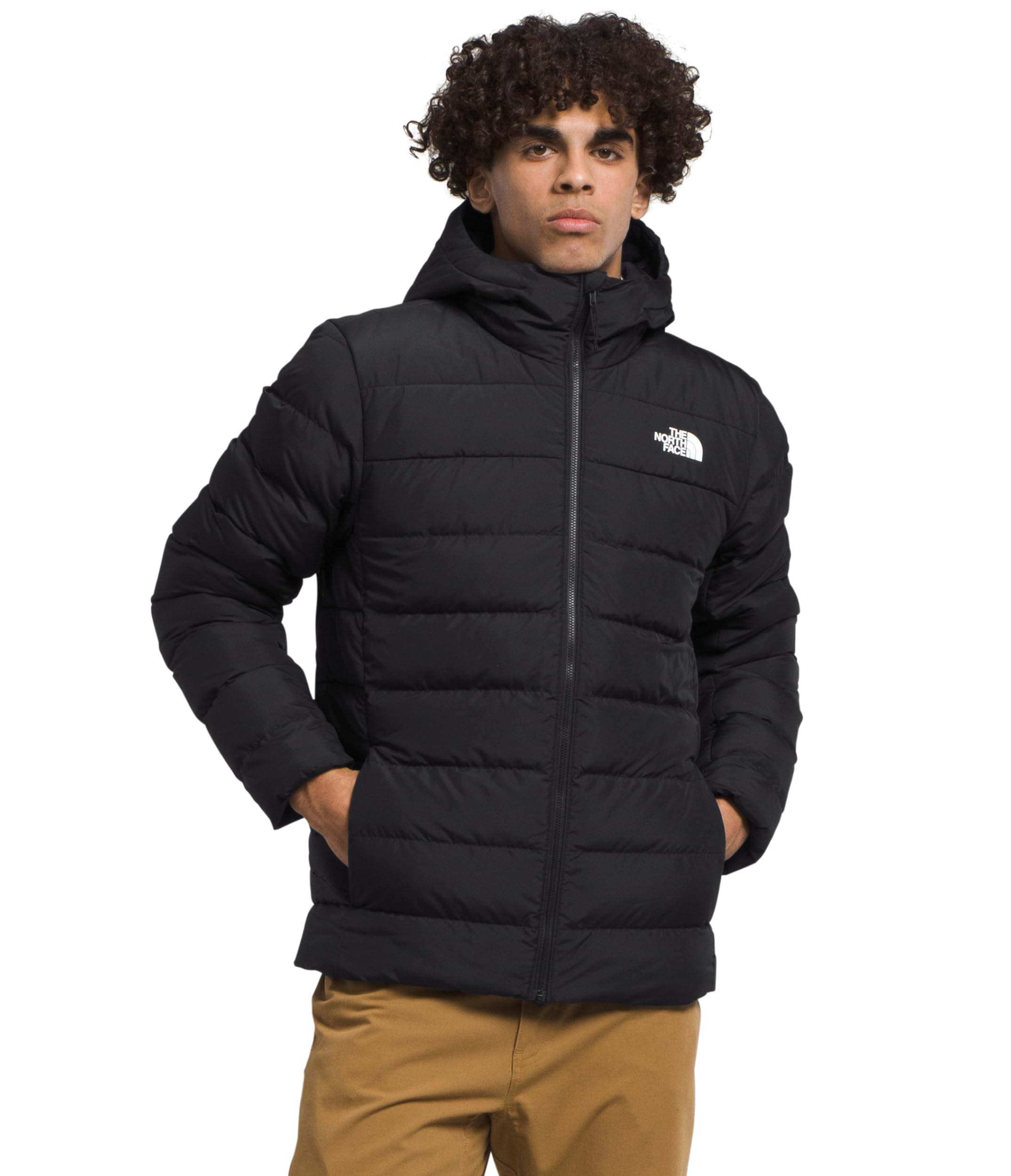 The North Face Aconcagua 3 Hoodie for Men - Lightweight Fleece Jacket with Hood for Hiking & Outdoor Activities