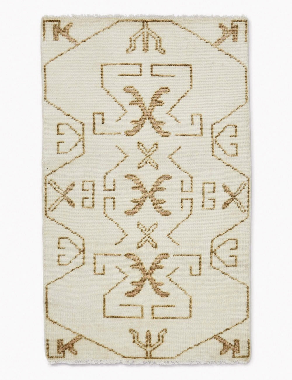 Handmade Evet Wool Rug Swatch 18x18 Inches - Premium Hand-Knotted Area Rug for Living Room, Bedroom & Home Decor