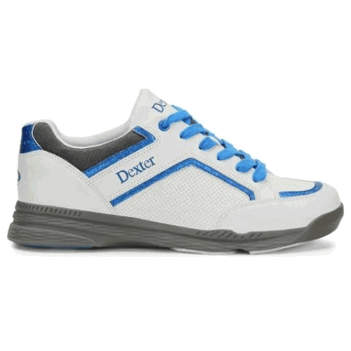 Dexter Men's Bud White & Blue Bowling Shoes - Lightweight & Comfortable for League Play & Casual Bowling