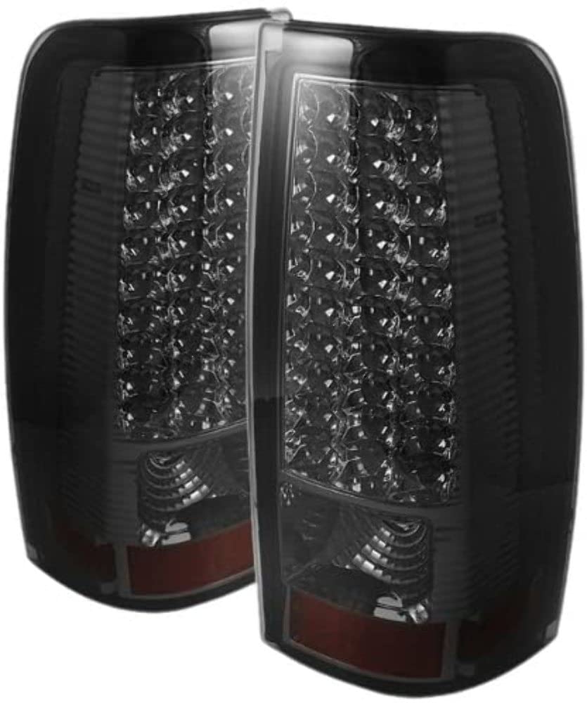 Spyder LED Euro Altezza Tail Lights for 99-02 Chevrolet Silverado 1500 - Smoked Lens Red/Black - Direct Fit Replacement - Enhances Night Visibility & Style for Trucks & SUVs