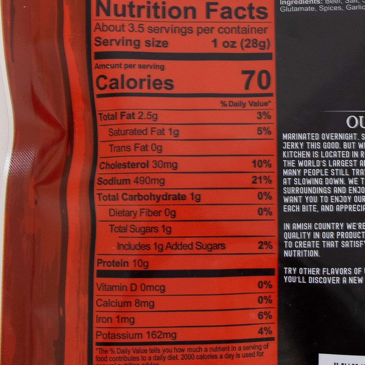 Uncle Mike's Beef Jerky Snacks - Gluten Free, High Protein, 2 Pack (Original Flavor) | Perfect for Hiking, Camping & Road Trips