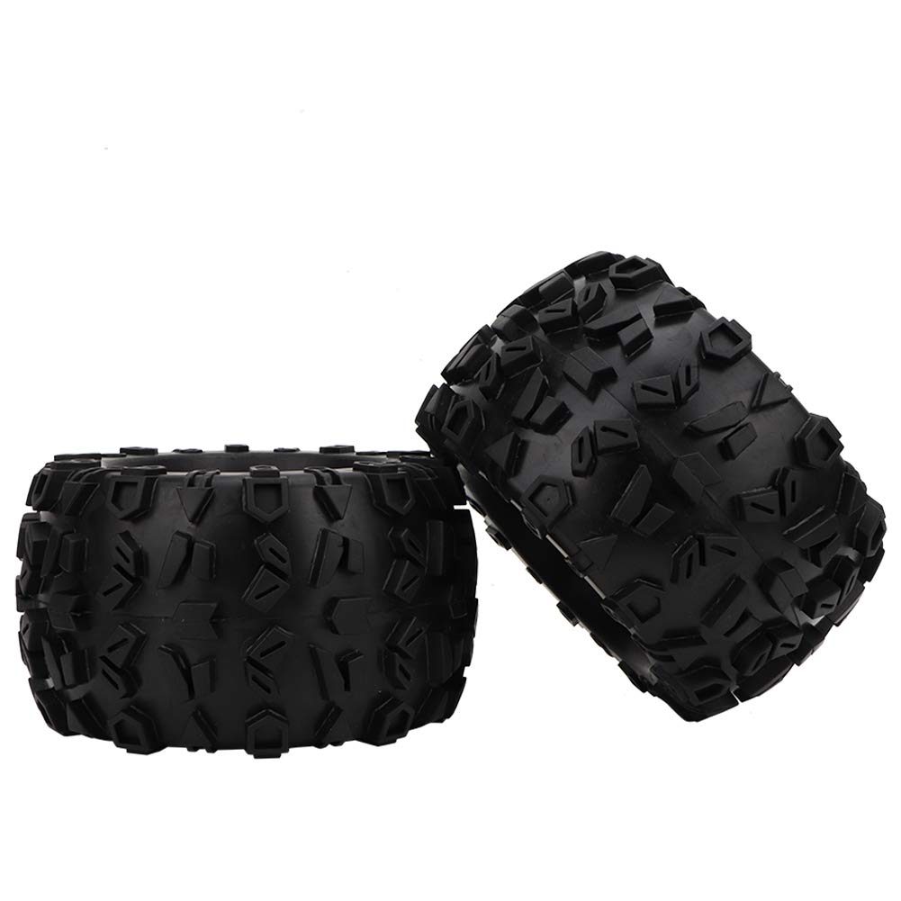 High-Performance RC Car Tires - 170mm Durable Rubber Monster Truck Tires with Shock Absorption for 1/8 Scale RC Cars | Perfect for Off-Road Racing and Stunt Driving