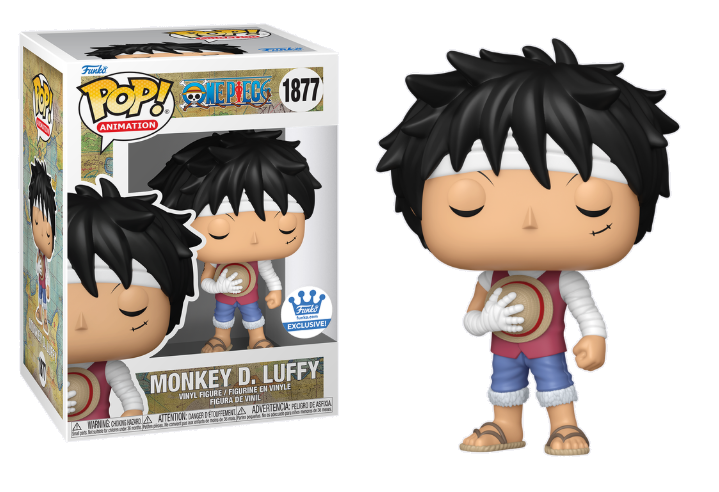 One Piece Monkey D. Luffy (Marineford Memorial) Funko Pop Vinyl Figure with Hard Stack Protector Case - Perfect for Anime Collectors, Display & Gift Giving