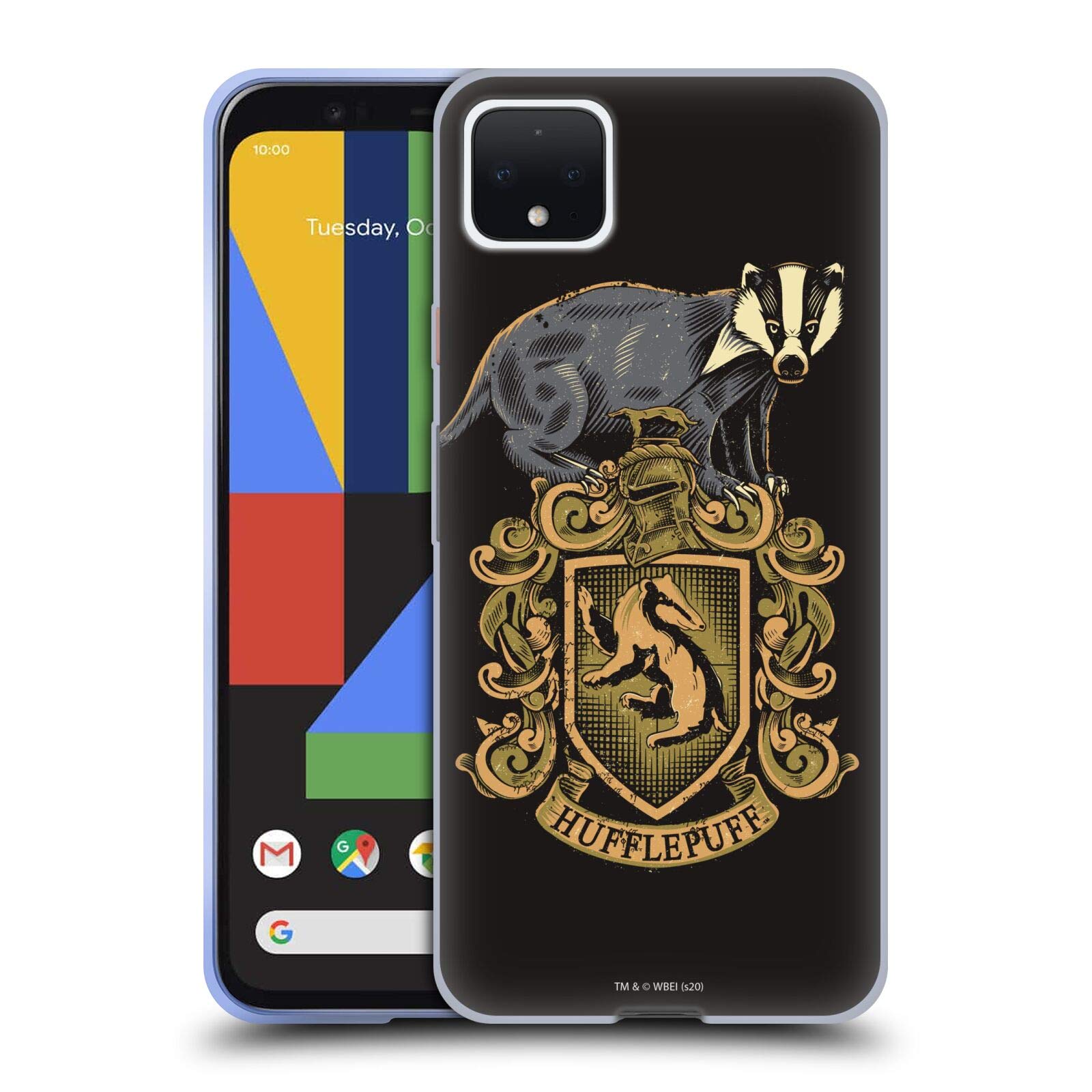 Harry Potter Hufflepuff Phone Case for Google Pixel 4 XL - Soft Gel Cover for Fans