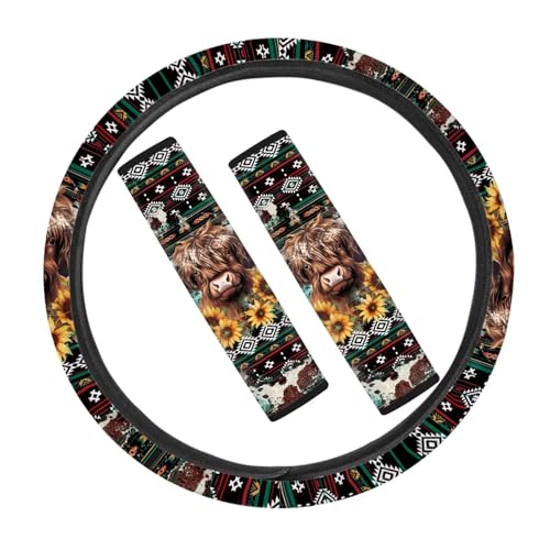 Retro Tribal Yak Sunflower