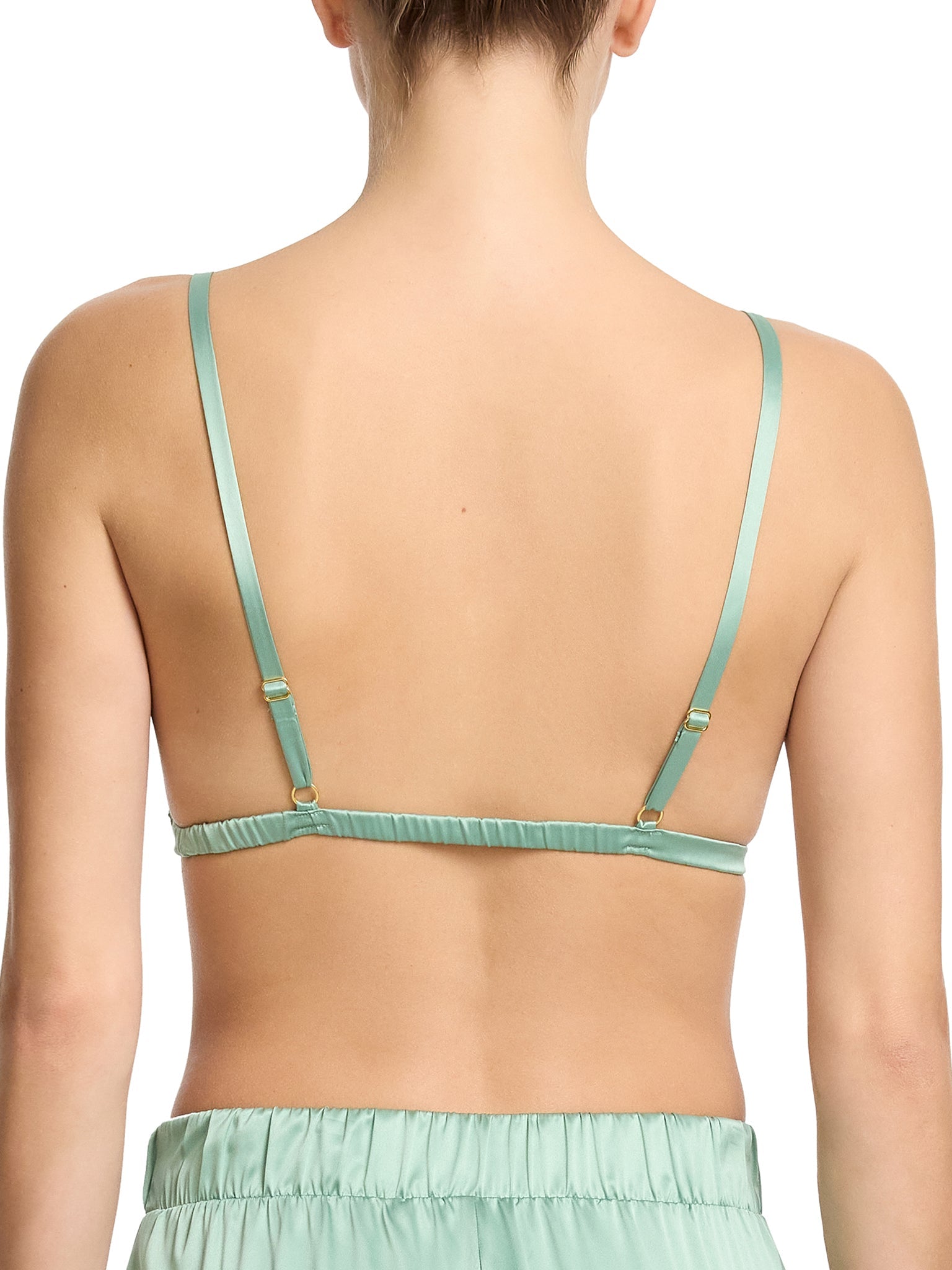 Luxury Satin Sleep Bralette for Women - Comfortable Wireless Lace Bralette for Nightwear, Lounge & Relaxation