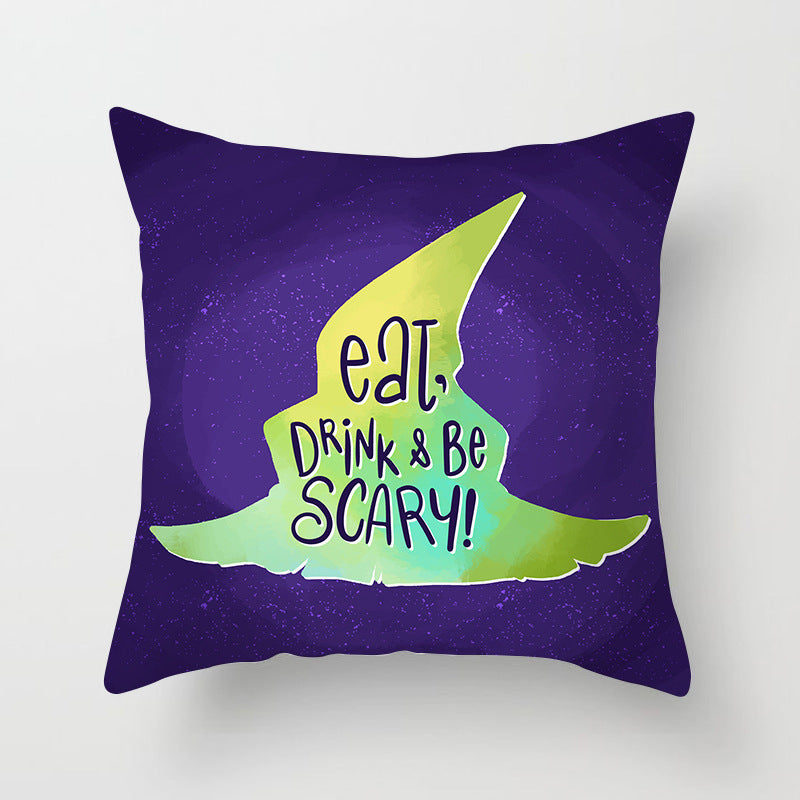Spooky Halloween Pillowcase - Soft & Comfortable Decorative Pillow Cover for Halloween Decorations - Perfect for Home, Party, and Seasonal Decor