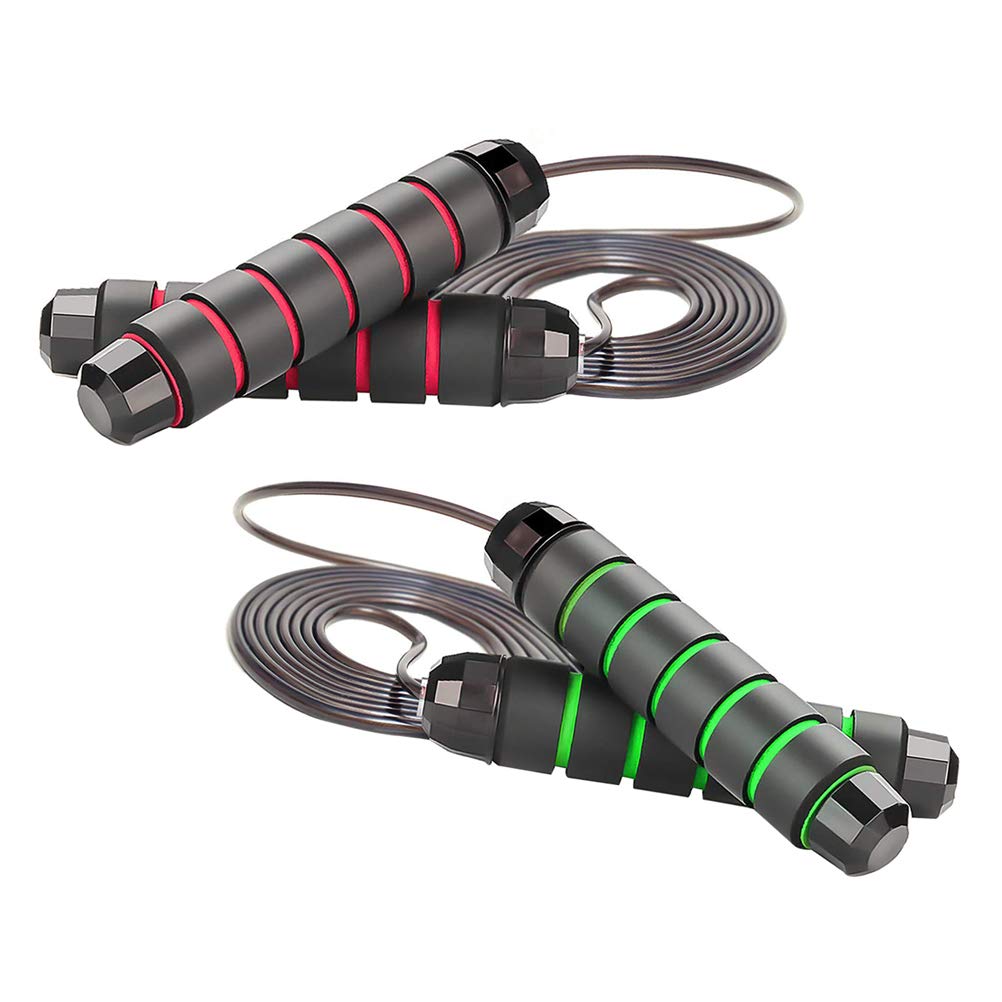 Tangle-Free Jump Rope with Ball Bearings - High Speed Skipping Rope for Fitness, Weight Loss & Cardio Training | Perfect for Home Workouts, Gym Exercises & Outdoor Sports