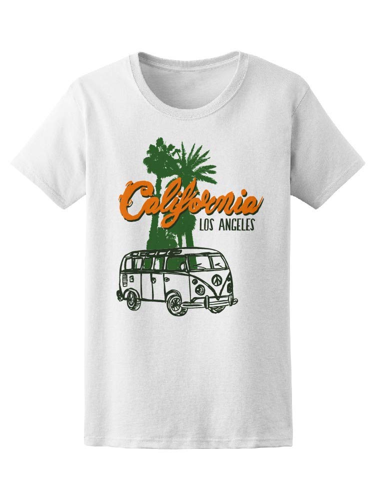 California Hippies Van Graphic T-Shirt for Men - Vintage Style Cotton Tee for Casual Wear & Road Trips