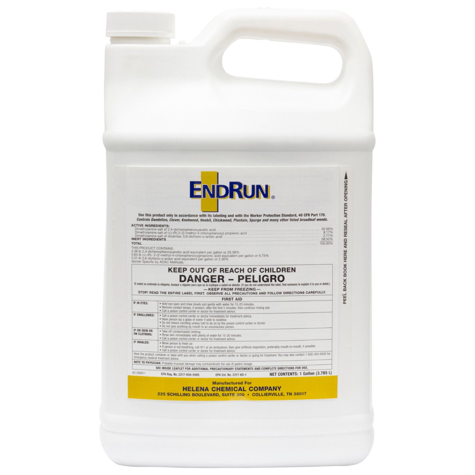 **Endrun Herbicide with Trimec - 1 Gallon Concentrate for Effective Control of 80+ Broadleaf Weeds | Ideal for Lawns, Pastures & Turf Management**    *(Restricted in NY, CA, LA, MA, NJ - Check Local Regulations Before Purchase)*