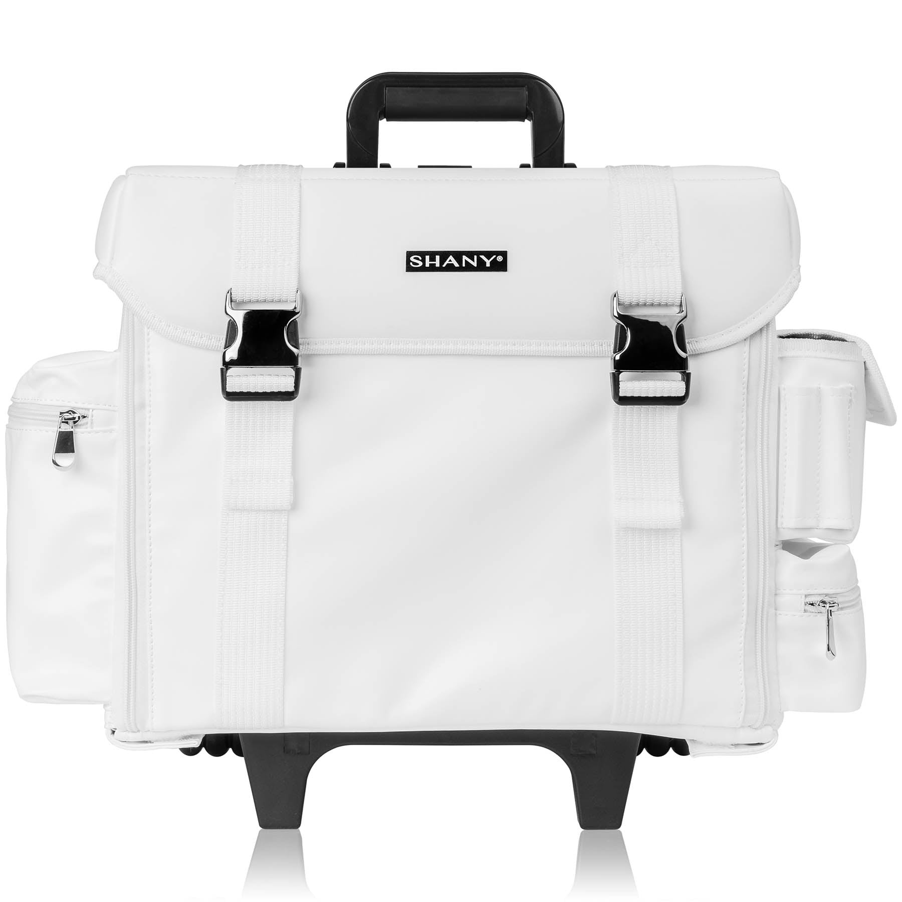 Professional Makeup Artist Rolling Trolley Case - Portable Cosmetic Organizer with Free Mesh Bags for Beauty Tools & Supplies | Perfect for Salon, Bridal, and Mobile Makeup Services