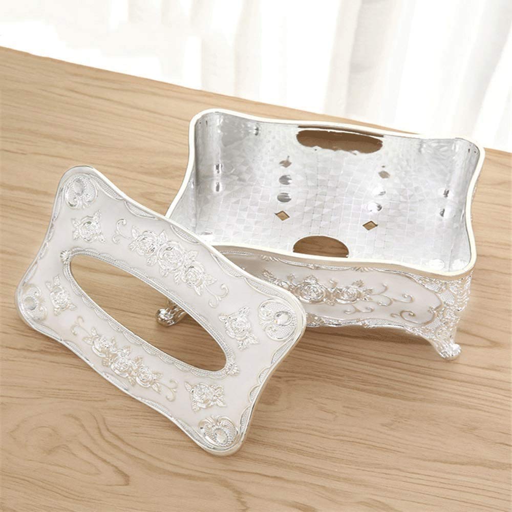 Acrylic Tissue Box Cover Holder - Universal Toilet Paper & Napkin Organizer for Home, Office, KTV, Hotel & Car - Gold Decorative Accessory | Perfect for Bathroom, Living Room & Desk Organization