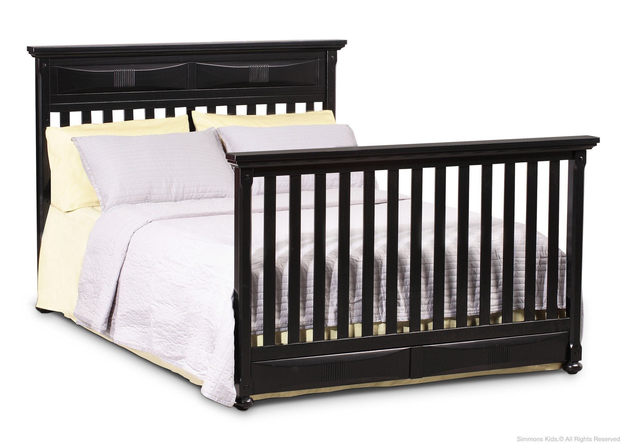 Impressions Crib 'N' More - Convertible Baby Crib with Storage Drawer | Nursery Furniture for Newborns & Toddlers | Perfect for Small Spaces & Daycare Centers