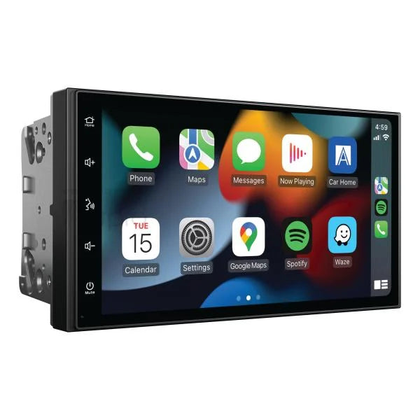 AM7X 7-Inch Multimedia Car Stereo with Wireless Apple CarPlay & Android Auto - Bluetooth Touchscreen Receiver for Seamless Hands-Free Calling, Music Streaming & Navigation - Perfect for Cars, Trucks & SUVs