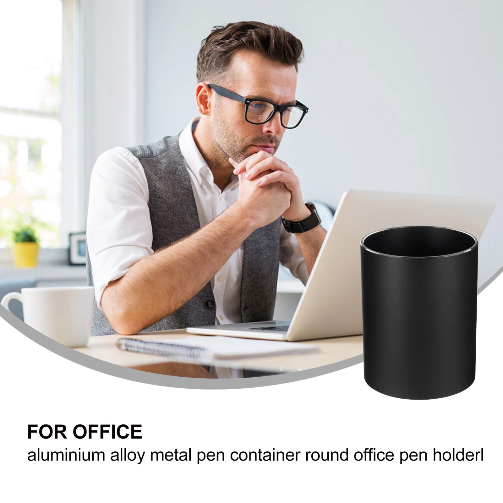 DOITOOL Metal Pen Holder - 1 Pc Office Desk Organizer for Pens, Pencils & Markers - Perfect for Home, Office & School Workspace Organization