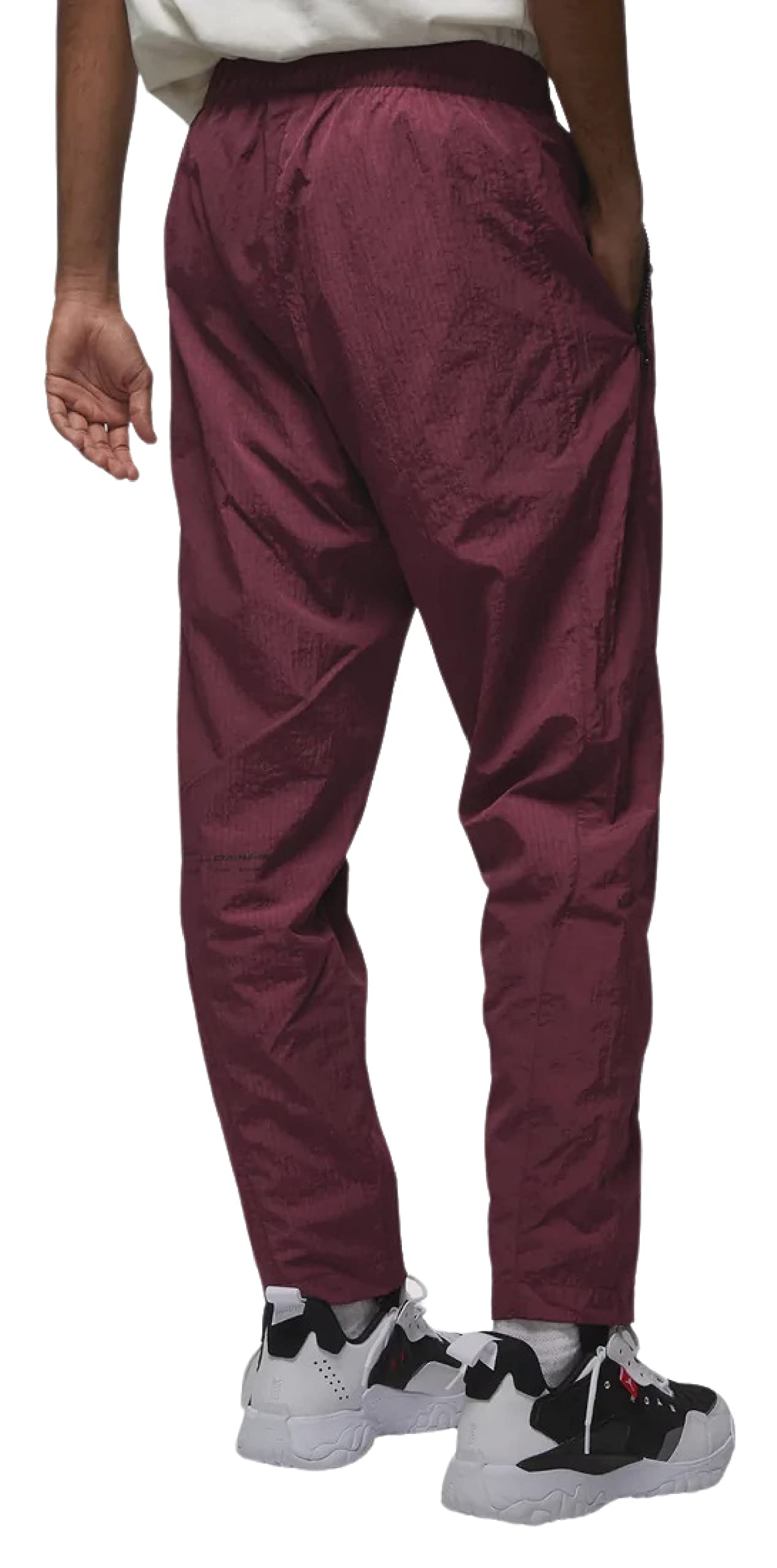 Nike Air Men's 23 Engineered Red Woven Athletic Pants - Lightweight Breathable Basketball & Casual Wear for Sports & Everyday Comfort