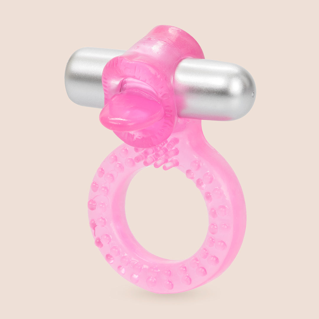 CalExotics Teaser Tongue Enhancer™ - Vibrating Penis Ring for Couples | Pleasure Enhancement, Sensual Massage & Intimate Play | Perfect for Date Nights & Spicing Up Your Relationship