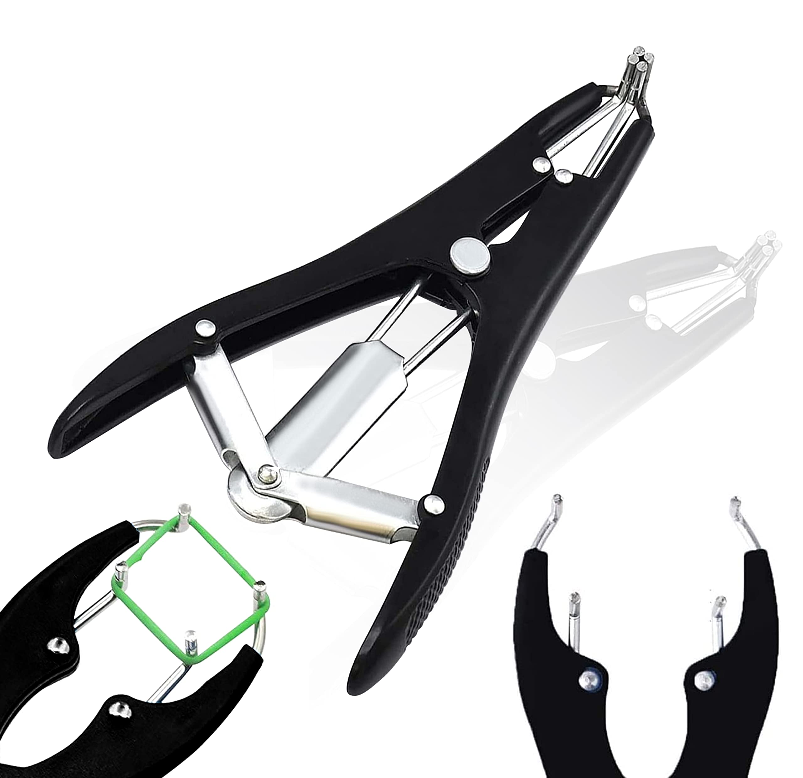 Odontomed2011 Metal Balloon Expansion Pliers - Professional Balloon Mouth Expander Tool for DIY Transparent Bubble & Sequin Balloons (Black) - Perfect for Party Decorations, Event Styling & Craft Projects